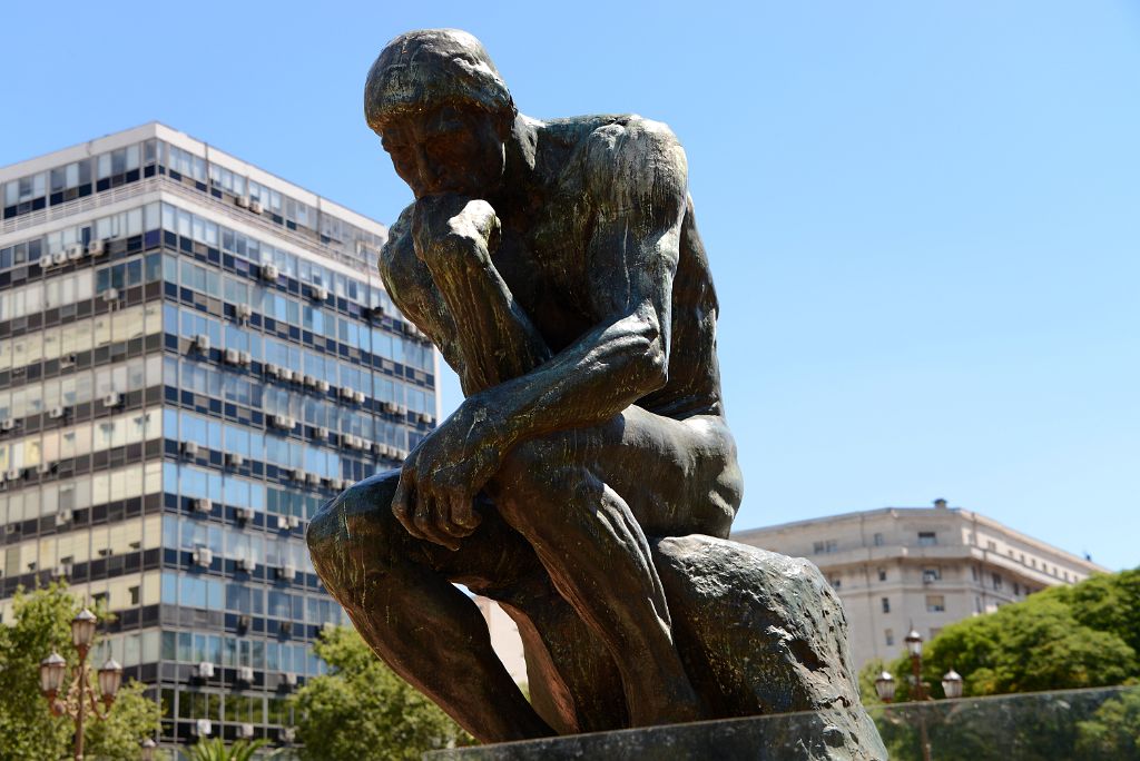 01 The Thinker By August Rodin Congressional Plaza de Congresso Buenos Aires